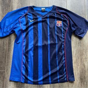 Nike FCB Barcelona 04-05 Away Football Jersey Shirt Size Large